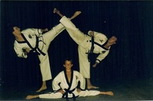 Patrick and Michael Morgan with John Lee